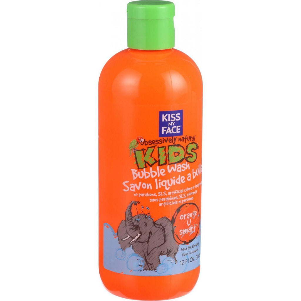 Kiss My Face Bubble Wash - Orange U Smart - Obsessively Natural Kids - 12 Oz