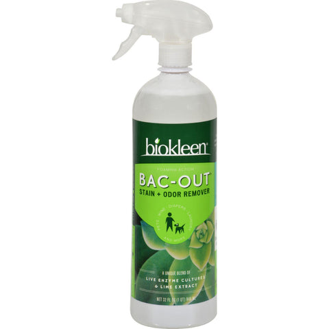 Biokleen Bac-out Stain And Odor Eliminator With Foaming Sprayer - 32 Fl Oz