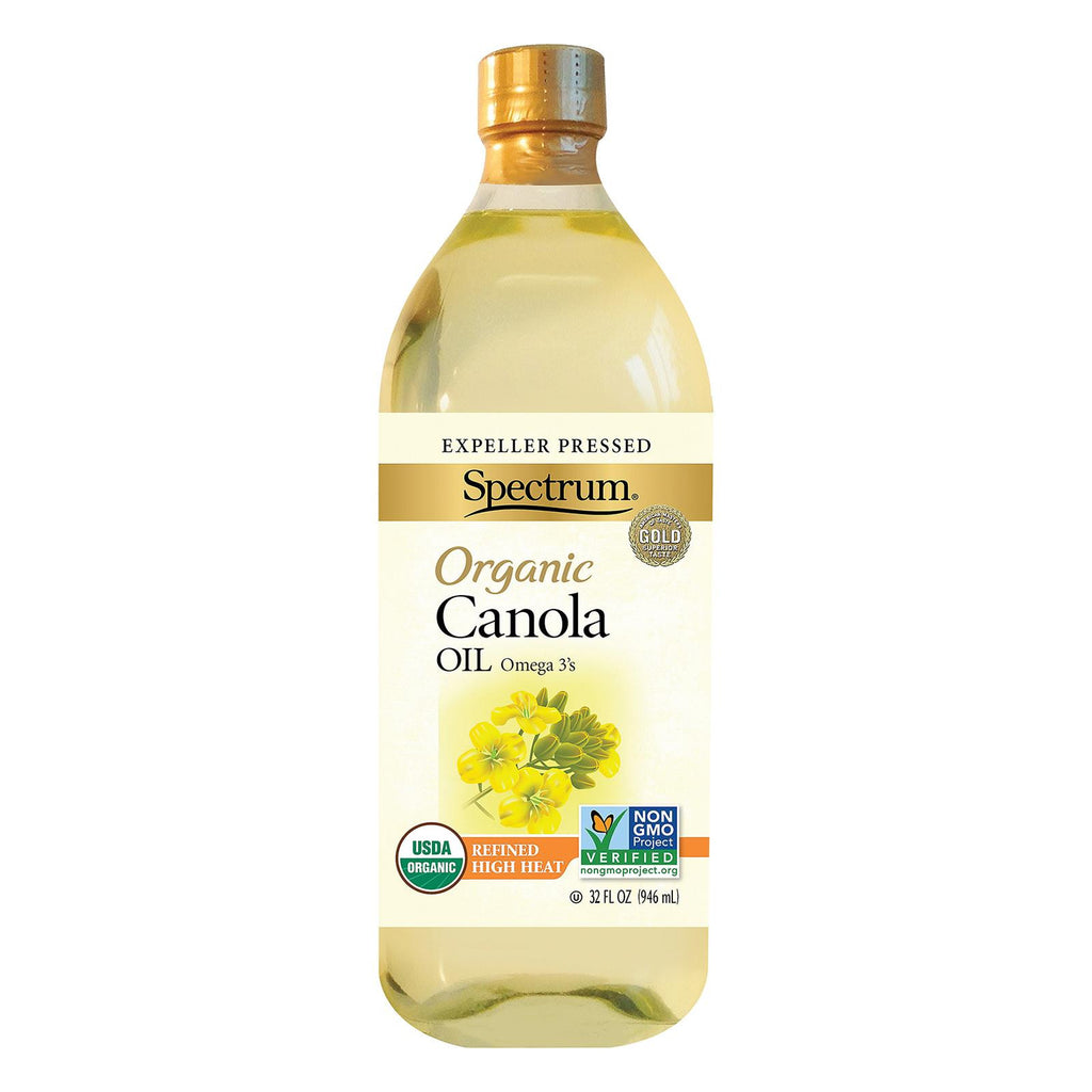 Spectrum Naturals Organic Refined Canola Oil - Case Of 6 - 32 Fl Oz.