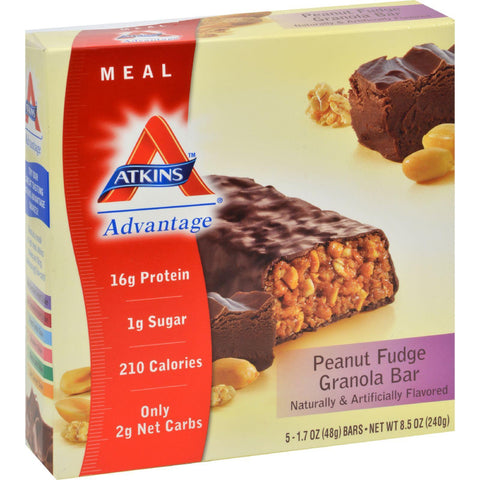 Atkins Advantage Bar Peanut Fudge Granola - 5 Bars