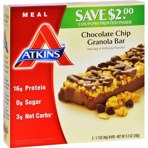 Atkins Advantage Bar Chocolate Chip Granola - 5 Bars