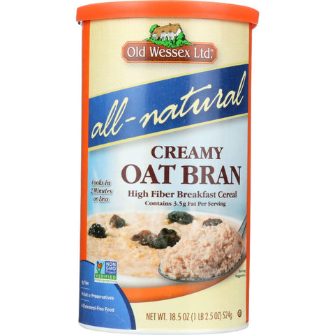 Old Wessex Oat Bran - Hot Cereal - 18.5 Oz - Case Of 12
