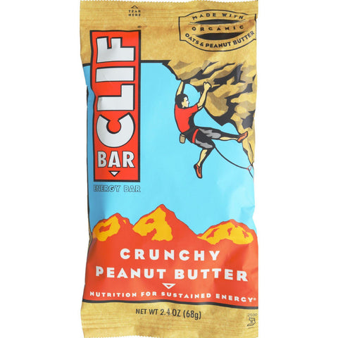 Clif Bar - Organic Crunch Peanut Butter - Case Of 12 - 2.4 Oz