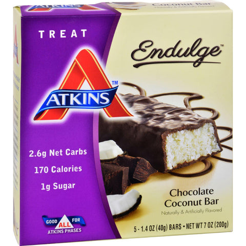 Atkins Endulge Chocolate Coconut Bar - 5-1.4 Oz