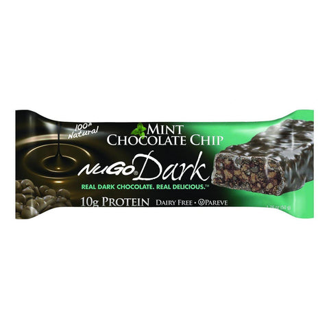 Nugo Nutrition Bar - Dark - Mint Chocolate Chip - 1.76 Oz - Case Of 12