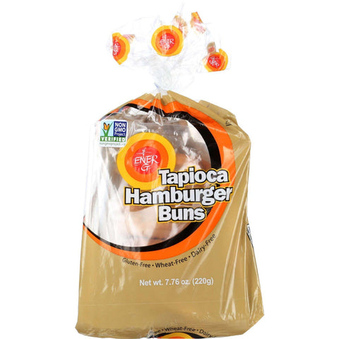 Ener-g Foods Hamburger Buns - Tapioca - 7.76 Oz - Case Of 6