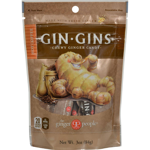 Ginger People Gingins Chewy Hot Coffee Bags - Case Of 24 - 3 Oz