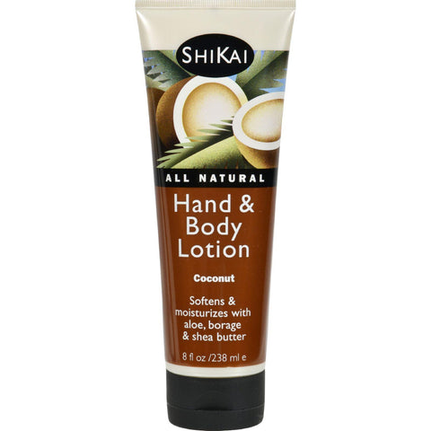Shikai All Natural Hand And Body Lotion Coconut - 8 Fl Oz