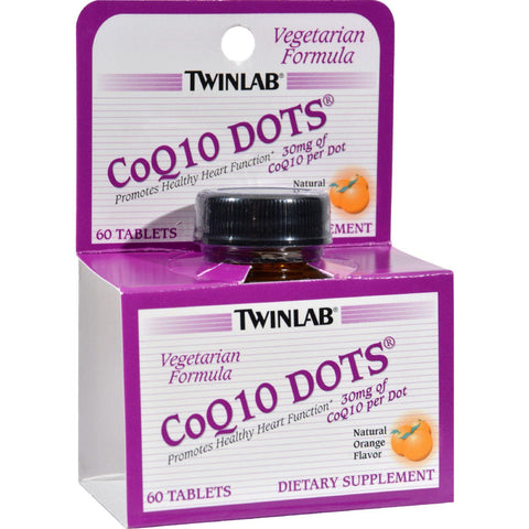 Twinlab Coq10 Dots Natural Orange - 30 Mg - 60 Tablets