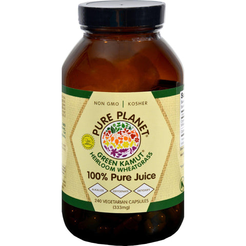 Pure Planet Green Kamut Wheatgrass - 240 Vegetarian Capsules