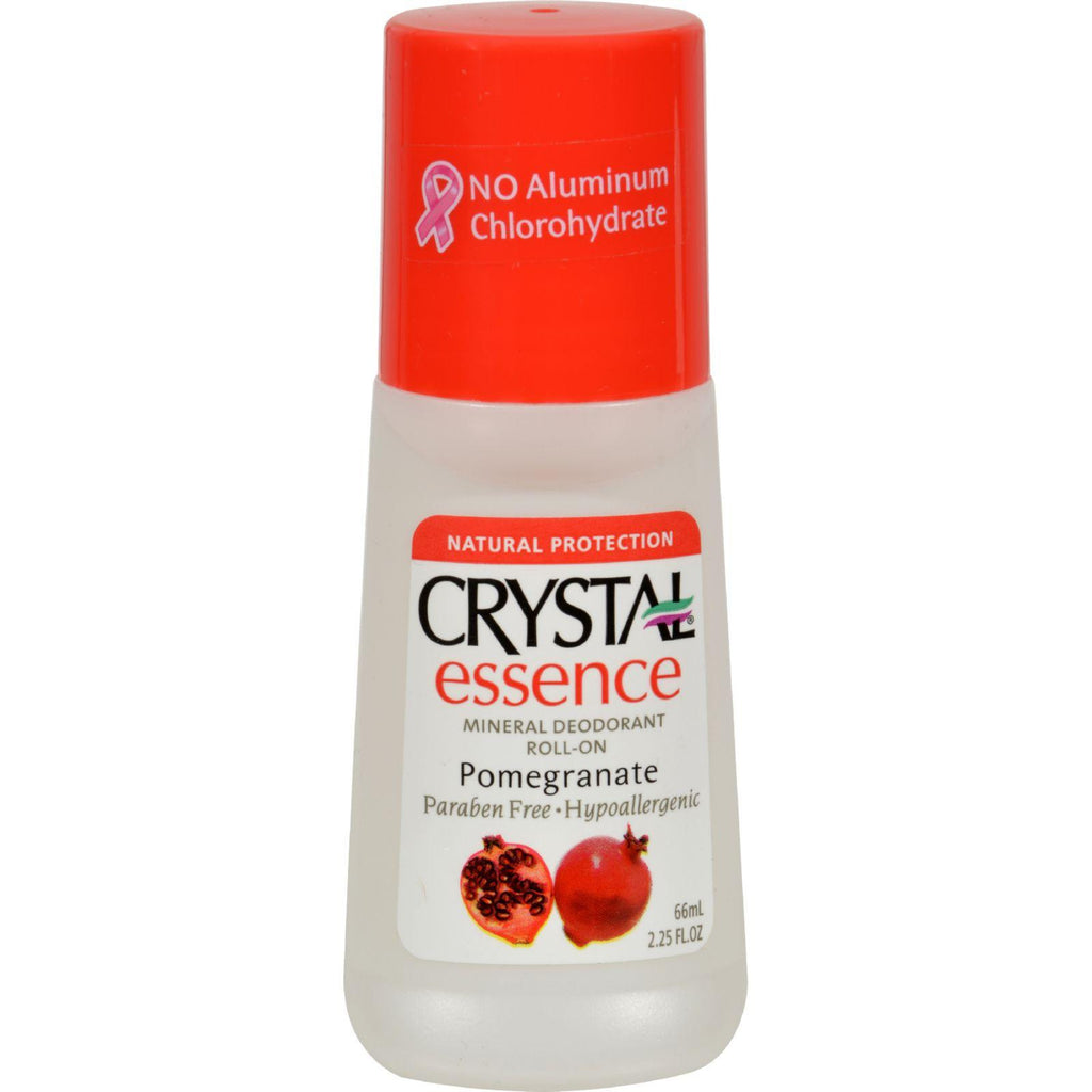 Crystal Essence Mineral Deodorant Roll-on Pomegranate - 2.25 Fl Oz