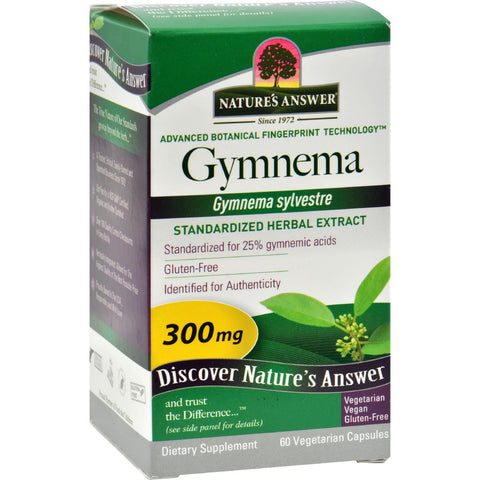 Nature's Answer Gymnema Leaf Extract - 60 Vegetarian Capsules