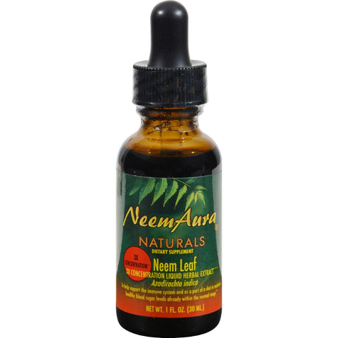 Neem Aura Certified Organic Triple Strength Neem Leaf Extract 1 To 5 - 1 Fl Oz