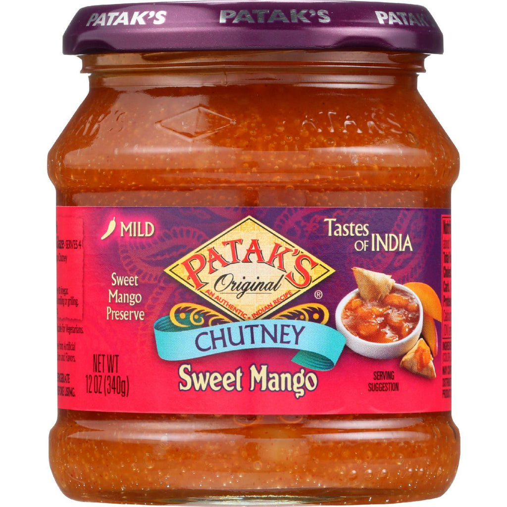 Pataks Chutney - Sweet Mango - Mild - 12 Oz - Case Of 6