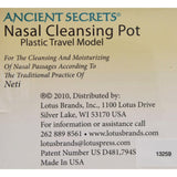 Ancient Secrets Nasal Cleansing Neti Pot - Plastic - 1 Pot