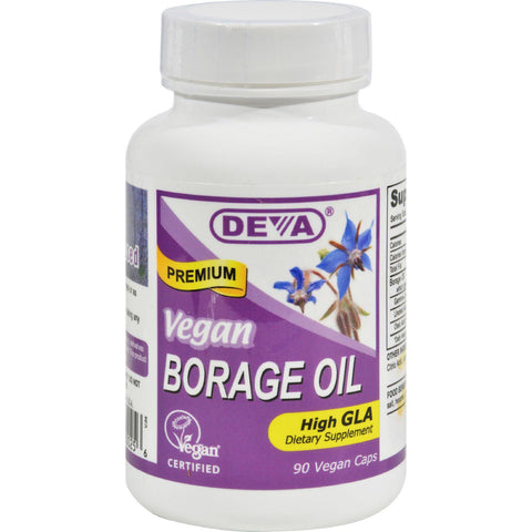 Deva Vegan Borage Oil - 500 Mg - 90 Vcaps
