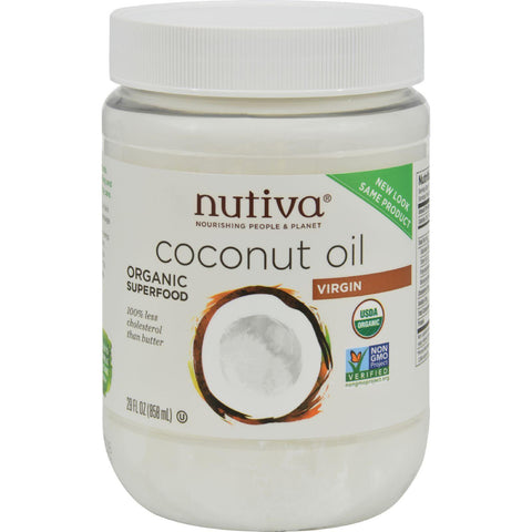 Nutiva Virgin Coconut Oil Organic - 29 Oz - Case Of 6