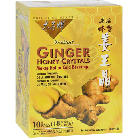 Prince Of Peace Ginger Honey Crystals - 10 Tea Bags