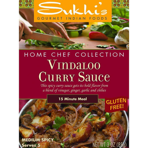Sukhi's Gourmet Indian Food Vindaloo Sauce - 3 Oz - Case Of 6