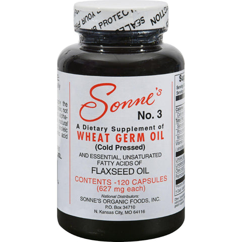 Sonne's No. 3 Wheat Germ Oil - 627 Mg Each - 120 Caps