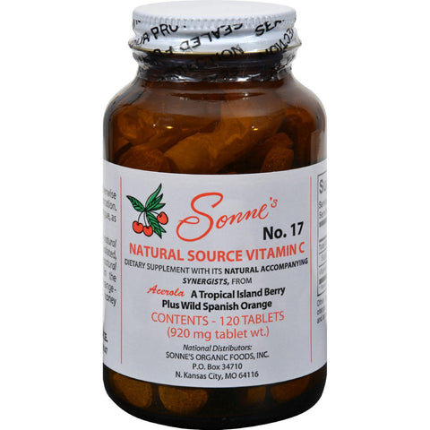 Sonne's Natural Source Vitamin C No 17 - 120 Tablets