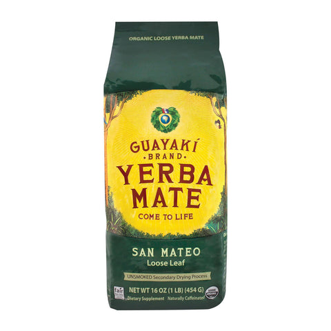 Guayaki Yerba Mate - San Mateo Air Dried - Loose Leaf - Case Of 6 - 16 Oz.
