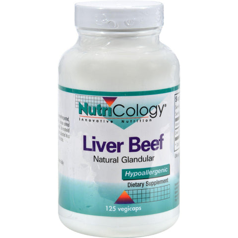 Nutricology Liver Organic Glandular - 125 Vegetarian Capsules