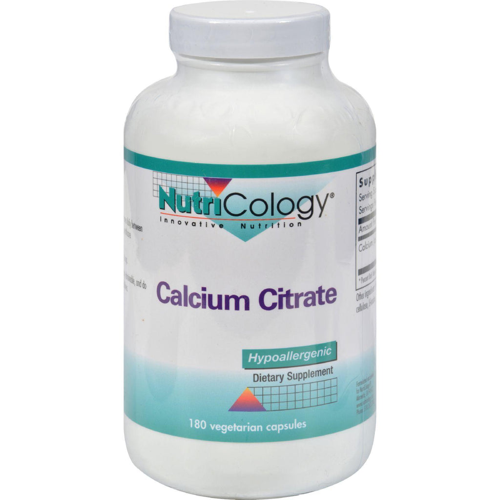 Nutricology Calcium Citrate - 150 Mg - 180 Capsules