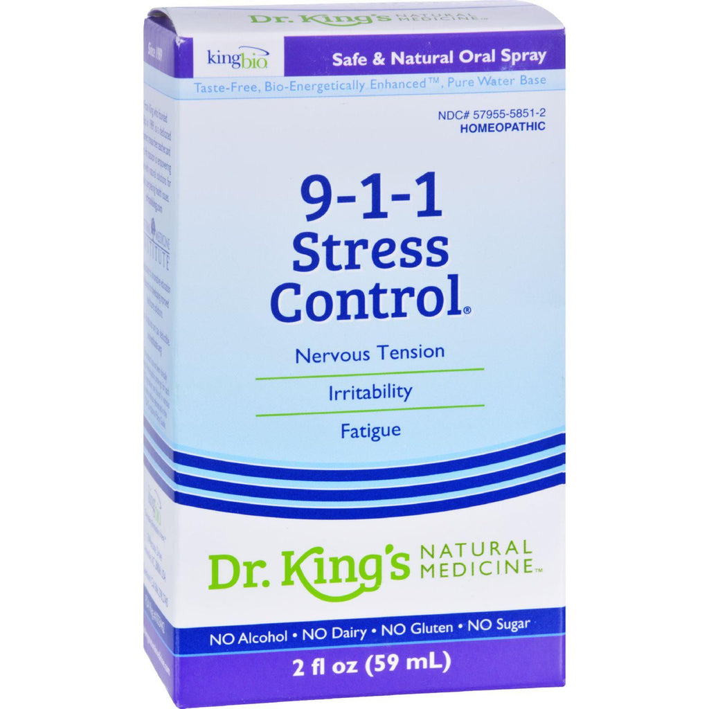 King Bio Homeopathic 911 Stress Control - 2 Fl Oz