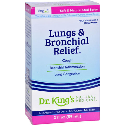 King Bio Homeopathic - Lungs And Bronchial Relief - 2 Oz