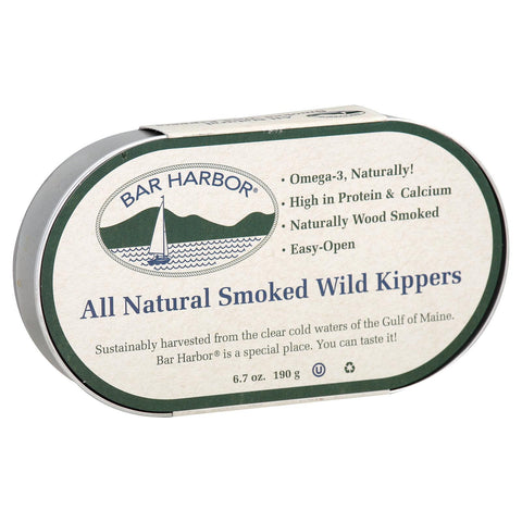 Bar Harbor Smoked Wild Kippers - Case Of 12 - 6.7 Oz.