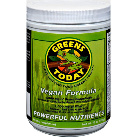 Greens Today Vegan Formula Superfood Powder - 18 Oz