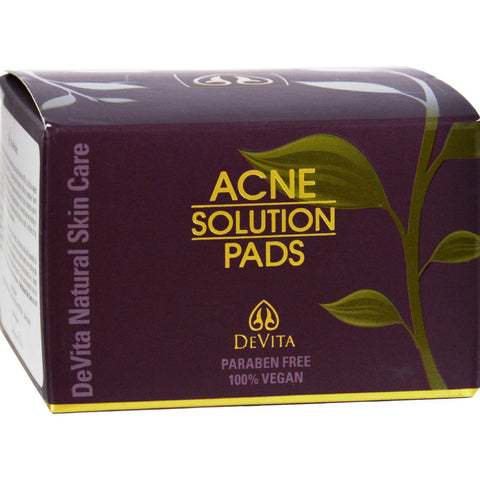 Devita Natural Skin Care Acne Solution Pads - 30 Count - 2 Oz