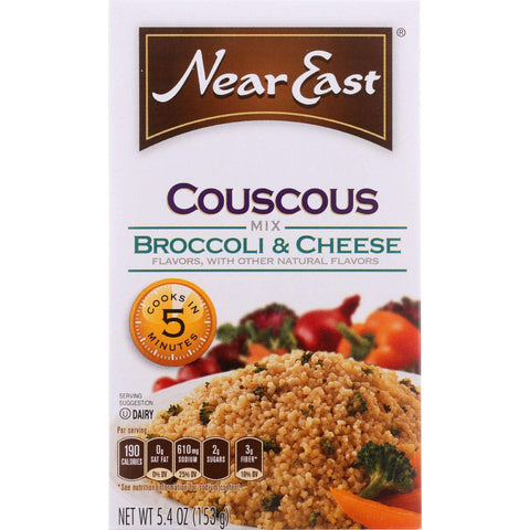 Near East Couscous - Broccoli And Cheese - 5.4 Oz - Case Of 12