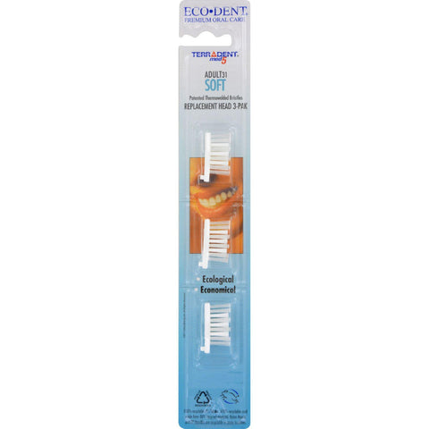 Terradent 31 Toothbrush Head Refill Soft - 3 Refills - Case Of 6