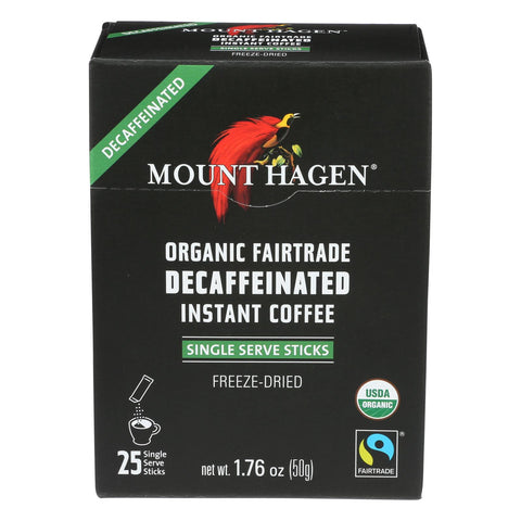 Mount Hagen Instant Decaffeinated Coffee - Coffee - Case Of 8 - 1.76 Oz.