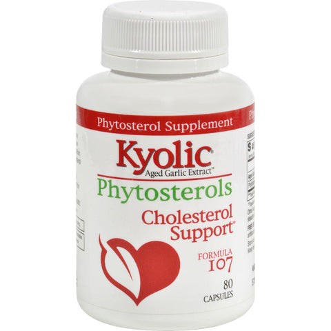 Kyolic Aged Garlic Extract Phytosterols Formula 107 - 80 Capsules
