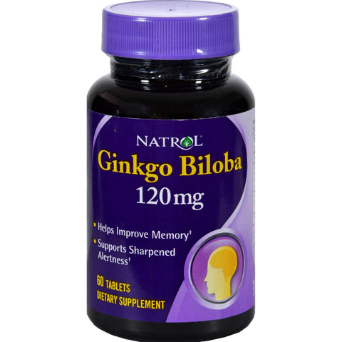 Natrol Ginkgo Biloba - 120 Mg - 60 Tablets