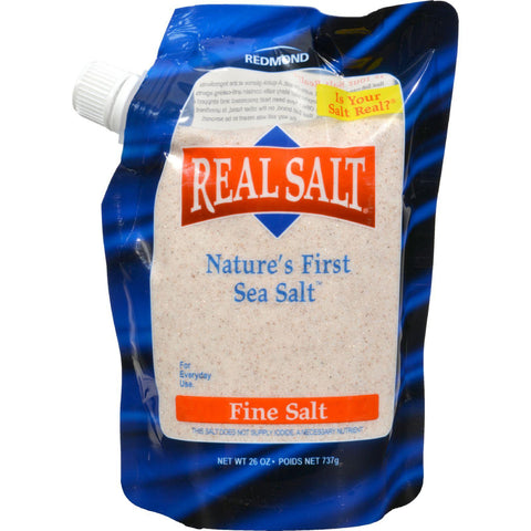 Real Salt Nature's First Sea Salt Fine Salt - 26 Oz - Case Of 12
