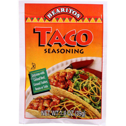 Bearitos Seasoning - Taco - 1.4 Oz - Case Of 12