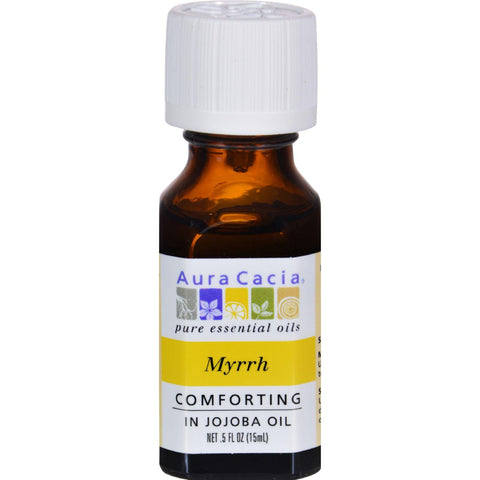 Aura Cacia Myrrh In Jojoba Oil - 0.5 Fl Oz