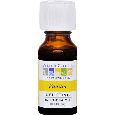 Aura Cacia Vanilla In Jojoba Oil - 0.5 Fl Oz