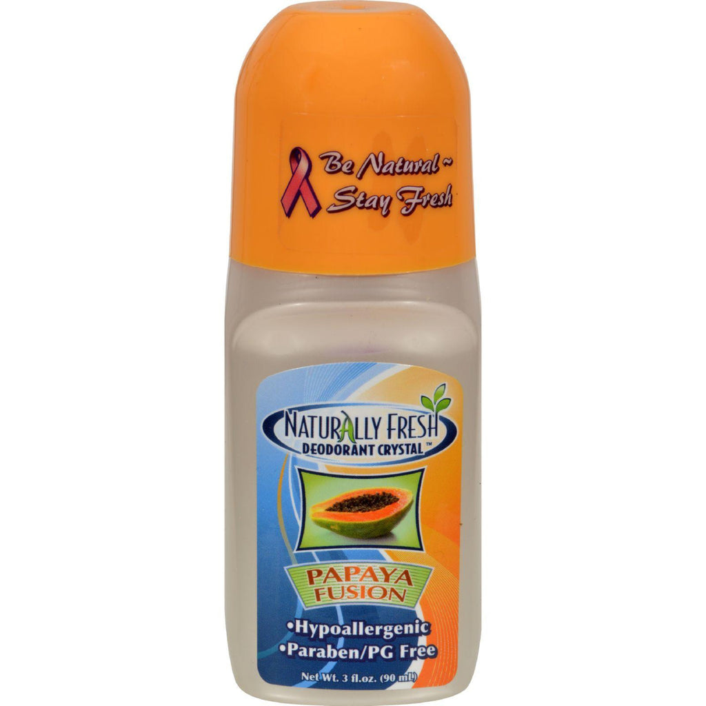 Naturally Fresh Roll On Deodorant Crystal Papaya Fusion - 3 Oz