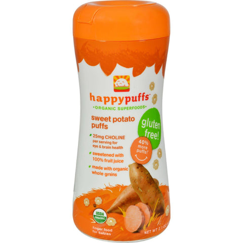 Happy Baby Happy Puffs Sweet Potato - 2.1 Oz - Case Of 6