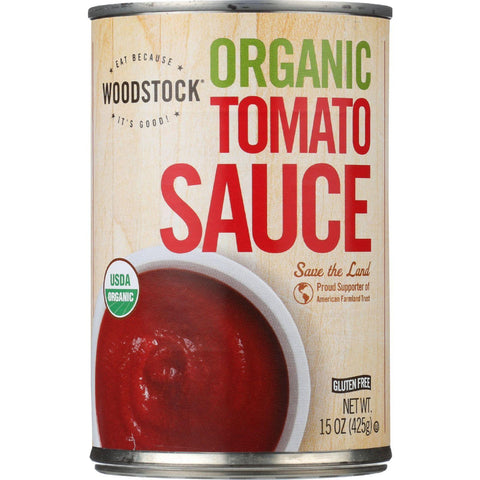 Woodstock Tomato Sauce - Organic - 15 Oz - Case Of 12