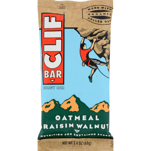 Clif Bar - Organic Oat Raisin Walnut - Case Of 12 - 2.4 Oz