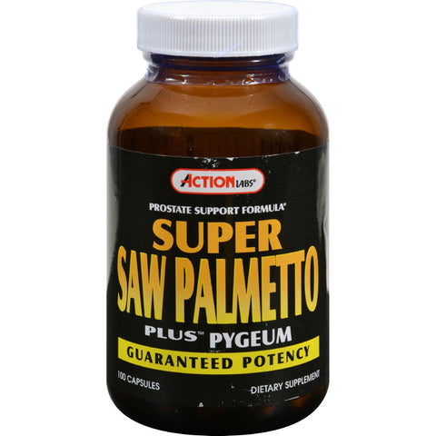 Action Labs Super Saw Palmetto Plus Pygeum - 100 Capsules