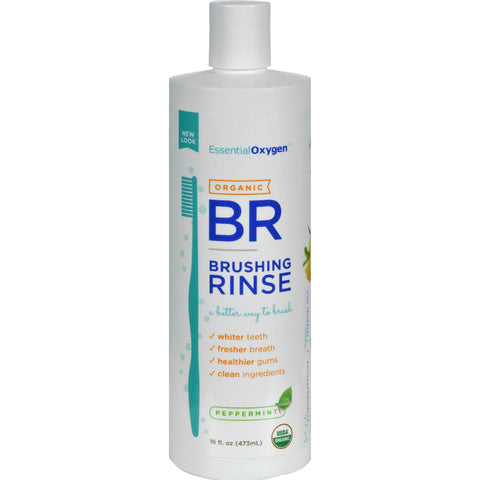 Essential Oxygen Brushing Rinse - Organic - Peppermint - 16 Fl Oz