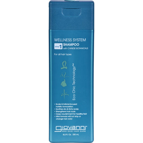 Giovanni Wellness System Step 1 Shampoo With Chinese Botanicals - 8.5 Fl Oz