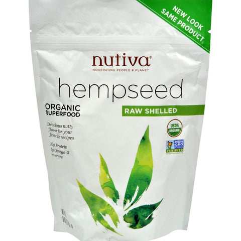 Nutiva Certified Organic Hempseed - Shelled - 8 Oz - Case Of 6